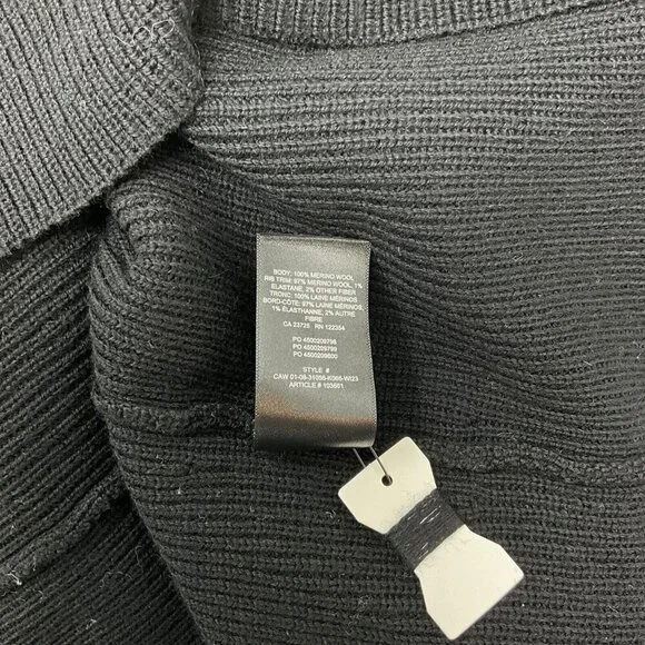 NWT Babaton S Maclean Sweater Dress Black 100% Merino Knit Turtleneck Pullover - Picture 10 of 10